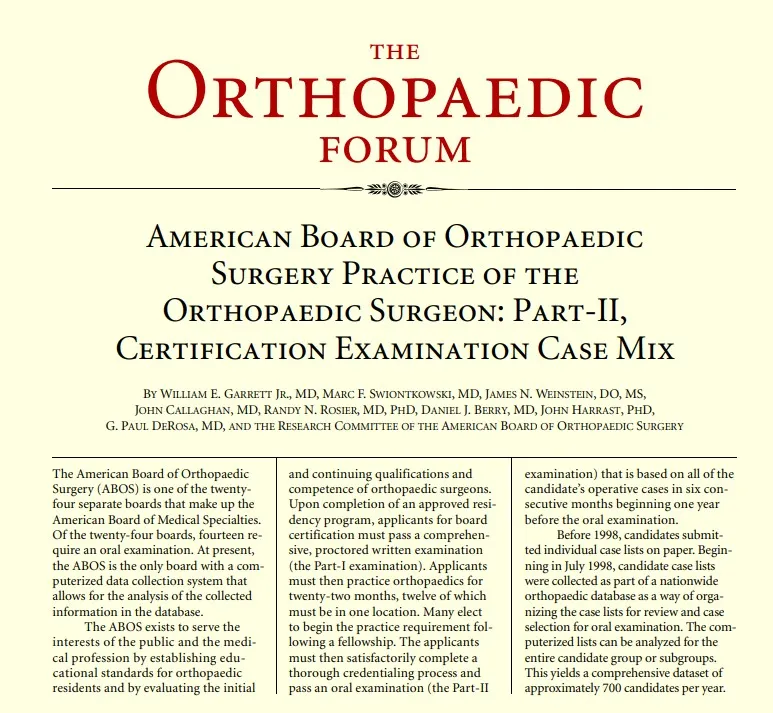 Iowa Orthopedic Journal